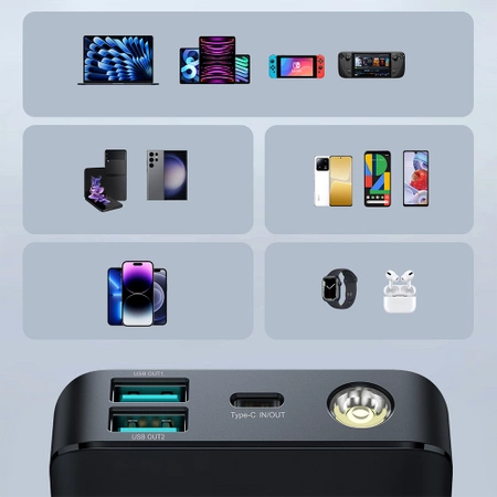 Joyroom Powerbank 10000mAh 30W schwarz (JR-PBF01)