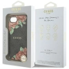 Guess 4G Flowers Print MagSafe case for iPhone 16e - black