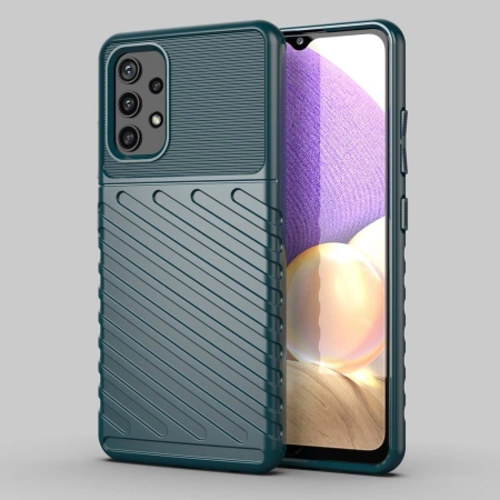 Thunder Case Flexibel Robuste Panzer Handyhülle TPU Schutzhülle für Samsung Galaxy A72 4G grün