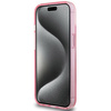 Karl Lagerfeld KLHMP15SHMRSCHP iPhone 15 6,1" rosa/rosa Hardcase Ringständer Choupette Head MagSafe