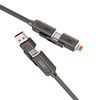 XO kabel NB275 4w1 USB-C - Lightning + USB + USB-C 60W 1,0m szary