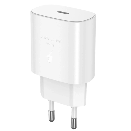 Wall Charger 25W PD 1xUSB-C + Cable USB-C/USB-C Jellico EU25 white