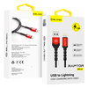 Blavec Kabel Raptor pleciony - USB na Lightning - 1,5A 2 metry (CRA-UL15BR20) czarno-czerwony