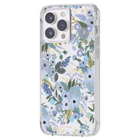 Rifle Paper Clear - Etui iPhone 14 Pro Max (Garden Party Blue)