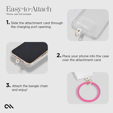 Case-Mate Phone Bangle - Brelok / bransoletka na nadgarstek do smartfona (Fuchsia)