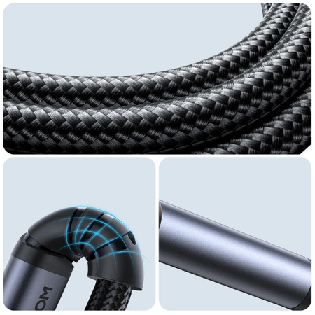Joyroom Stereo-Audiokabel AUX 3,5 mm Miniklinke – USB-C für Telefon 1,2 m schwarz (SY-A07)