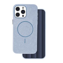 Nakładka Glitter Thin Mag do iPhone 16 Pro 6,3" niebieska