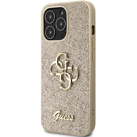 Original Case IPHONE 13 PRO MAX Guess Hardcase Glitter Script Big 4G