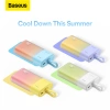Baseus Popsicle 5200 mAh 20 W Powerbank mit integriertem Lightning Kabel (+ weißes Baseus Simple USB-C - USB-C 60 W/20 V/3 A/30 cm Kabel) – weiß-grün