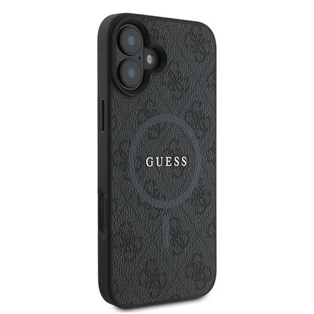 Guess GUHMP16MG4GFRK iPhone 16 Plus czarny/black MagSafe PU 4G Ring Classic Logo