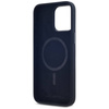 Original Case IPHONE 15 PRO Karl Lagerfeld Hardcase Silicone Shadow Metal Initial MagSafe black