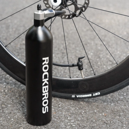 Rockbros Tubeless Tire Inflator 200 PSI 1.2l - Black