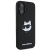 Karl Lagerfeld KLHMP16SSCHPPLK iPhone 16 czarny/black HC MagSafe Sil Choupette Head Print