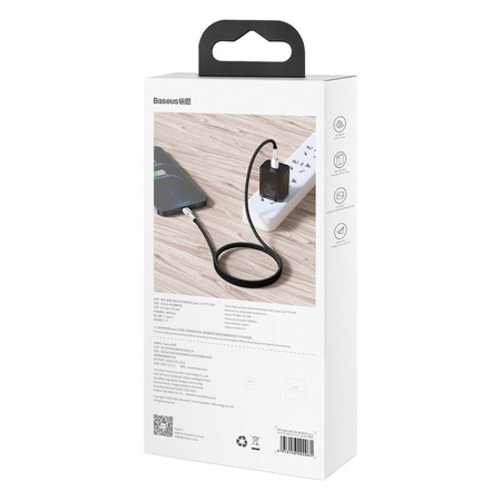 Baseus Cafule Series Metal Data Cable Type-C to iP PD 20W 2m Black