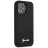 Guess GUHCP13XLSLMGBK iPhone 13 Pro Max 6,7" schwarz/schwarzes Hardcase Silikon Script Gold Logo