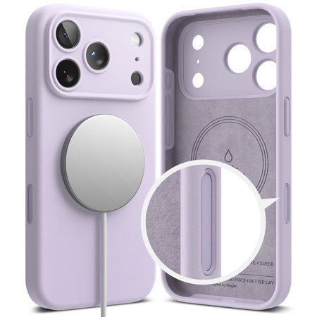 RINGKE SILICONE MAGNETIC MAGSAFE IPHONE 17 PRO LIGHT PURPLE