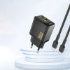 Ładowarka Dudao A26T GaN 25W USB-A, USB-C - czarna