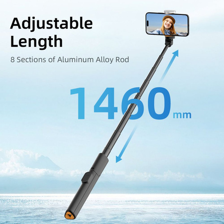 TECH-PROTECT L09S BLUETOOTH SELFIE STICK TRIPOD BLACK