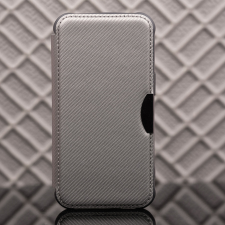 Etui Smart Carbon do iPhone 16 Pro Max 6,9&quot; srebrne