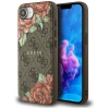 Guess 4G Flowers Print MagSafe Hülle für iPhone 16e - braun