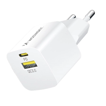 Ładowarka sieciowa Wozinsky WWCEAC GaN USB-A USB-C 33W - biała