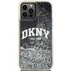 DKNY DKHCP12MLBNAEK iPhone 12 Pro/12 6.1" czarny/black hardcase Liquid Glitter Big Logo