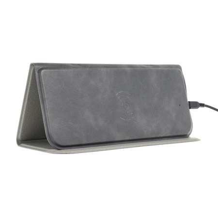 Podkładka pod mysz + ładowarka indykcyjna 15W OJD-82 brązowa/szara