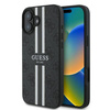 GUESS futerał do IPHONE 16 Plus kompatybilny z MagSafe GUHMP16MP4RPSK (4G Pronted Stripes) czarny