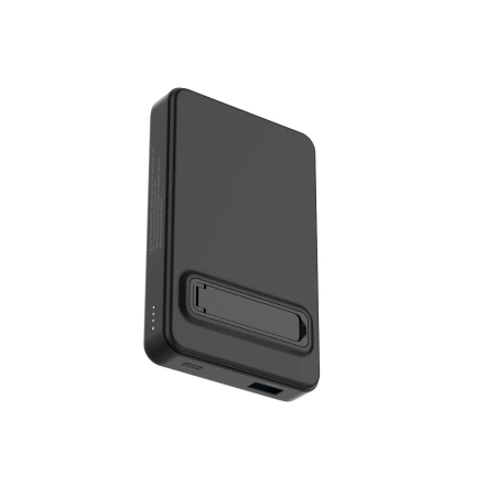 Powerbank Wozinsky WLWP-10KA0Y3S 22,5W PD Qi2 10000 mAh, mit Ständer, 1x USB-A, 1x USB-C - schwarz