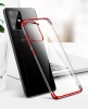 Clear Color Silikon Gel Electroplating frame Handyhülle Schutzhülle für Samsung Galaxy A72 4G schwarz