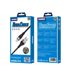 JELLICO kabel B16 Lightning 3.1A 1M Czarny