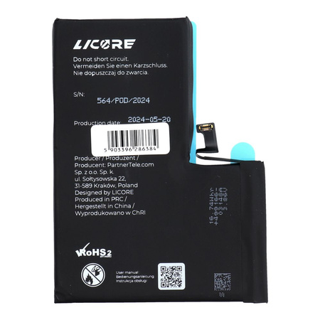 Bateria do Iphone 14 PRO MAX 4323 mAh  LICORE