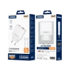 JELLICO Netz-Ladegerät EU57 PD 20W 1xUSB-C + 1xUSB QC3.0 + Kabel USB-C - USB-C weiss
