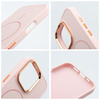 Futerał FRAME MAG COVER kompatybilny z MagSafe do IPHONE 14 PRO pudrowy róż
