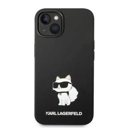 Karl Lagerfeld nakładka do iPhone 14 Plus 6,7" KLHMP14MSNCHBCK czarna hard case Magsafe Silicone NFT Choupette