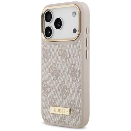 Guess 4G Logo Plate MagSafe Case für iPhone 17 Pro - Pink