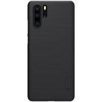 Nillkin Super Frosted Shield wzmocnione etui pokrowiec + podstawka Huawei P30 Pro czarny