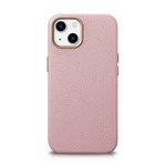 iCarer Case Leather genuine leather case for iPhone 14 Plus rosa (WMI14220711-PK) (MagSafe compatible)