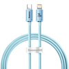 Baseus Crystal Shine Series USB Typ C Kabel - Lightning Ladeleistung 20 W 1,2 m blau (CAJY001303)