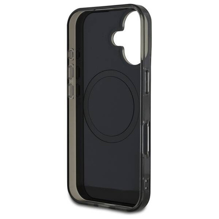 Original Handyhülle IPHONE 16 Mercedes Hardcase MB Double Layer Crossed Lines MagSafe (MEHMP16S23HRSK) schwarz