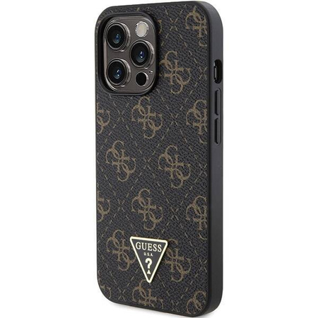 Oryginalne Etui GUESS hardcase 4G Triangle Metal Logo GUHCP14XPG4GPK do Iphone 14 Pro Max czarny
