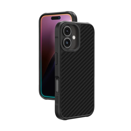 AmazingThing Titan Max Case mit 1500D Aramidfasern für iPhone 16 - Schwarz