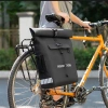 Rockbros Fahrradtasche mit Rucksackfunktion, wasserdicht, mit Helmbefestigung 18l - Schwarz
