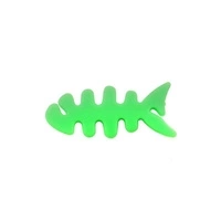 Fischförmige Kopfhörerkabelhülle – grün