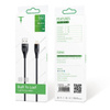 KABEL T-PHOX X-LITE LIGHTNING BLACK 1M 3A