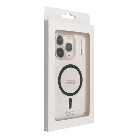 Drop Glue Colorful Ring Mag Cover kompatybilny z MagSafe pasuje do SAMSUNG S26 Edge ciemny zielony