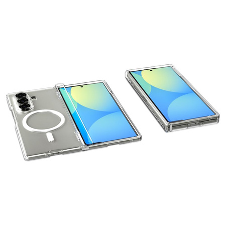 SPIGEN ULTRA HYBRID PRO MAG MAGSAFE GALAXY Z FOLD 7 CLEAR/WHITE