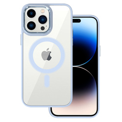 Tel Protect Magnetic Clear Case do Iphone 13 Pro Jasnoniebieski