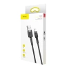Baseus Cafule Cable - Kabel połączeniowy USB do Lightning, 2.4 A, 0.5 m (szary/czarny)