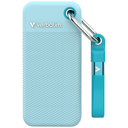 Dysk Zewnętrzny Verbatim Pocket SSD 1TB  USB-C 3.2 gen.2 czarny-polarny niebieski 32324